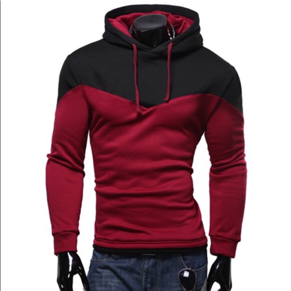 Color Block Long Sleeve Hoodie